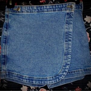 Wild Fable Blue Denim Mini Skirt